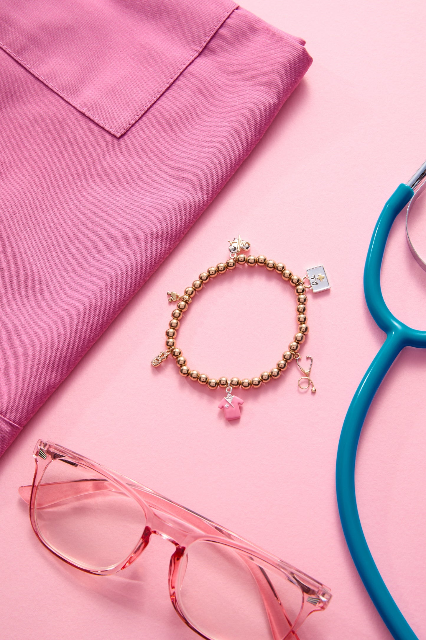 Barbie™ Medical Stretch Bracelet Two Tone
