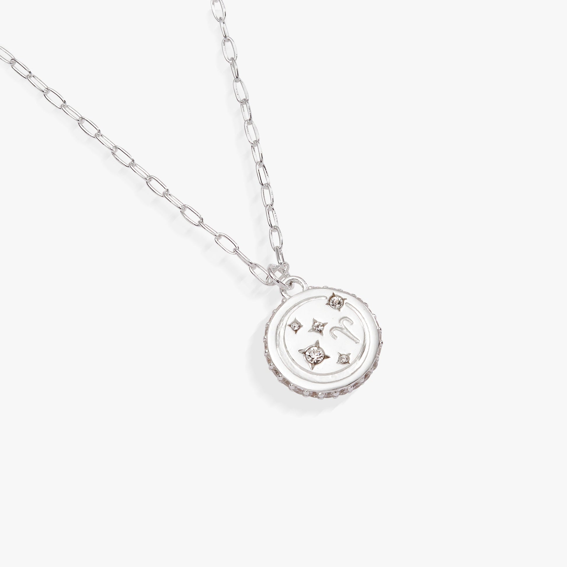 Aries Zodiac Precious Necklace Sterling Silver