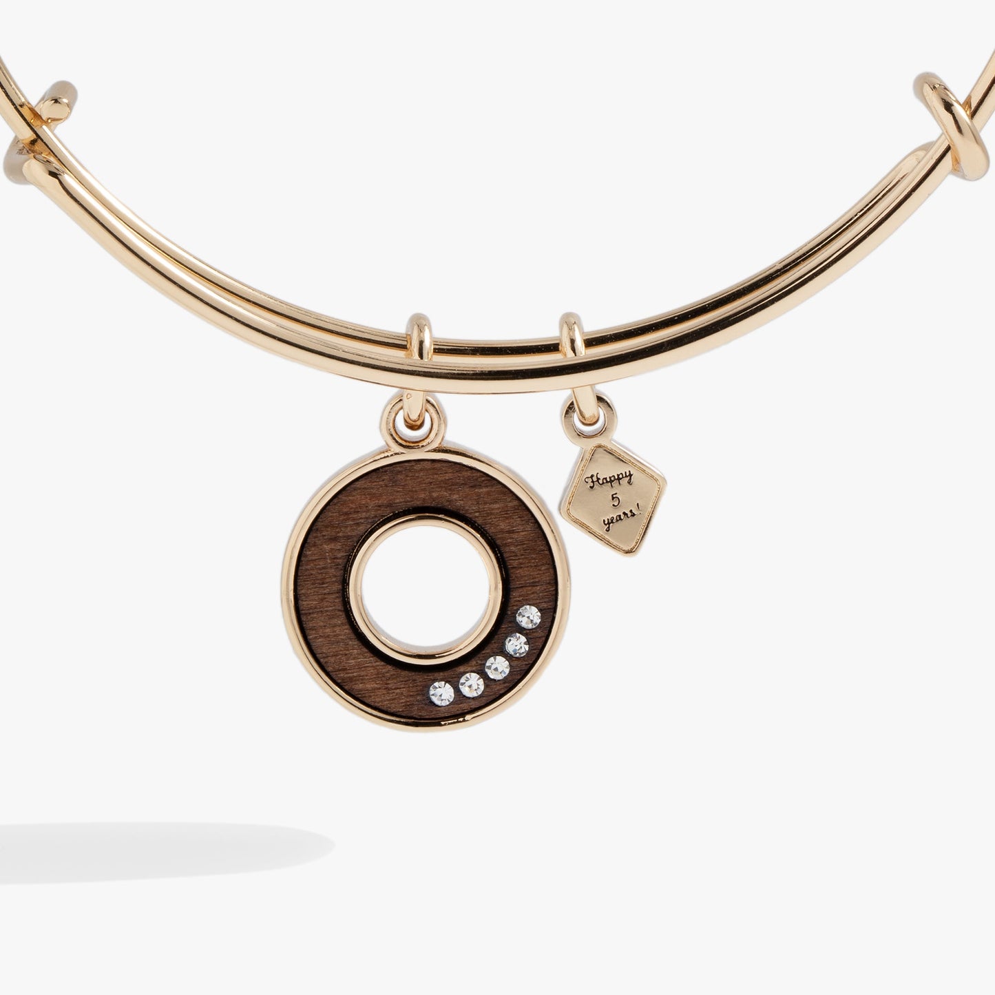 Five-Year Anniversary Bangle Shiny Gold