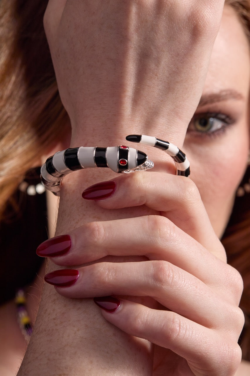 Beetlejuice® Cuff Bracelet Silver