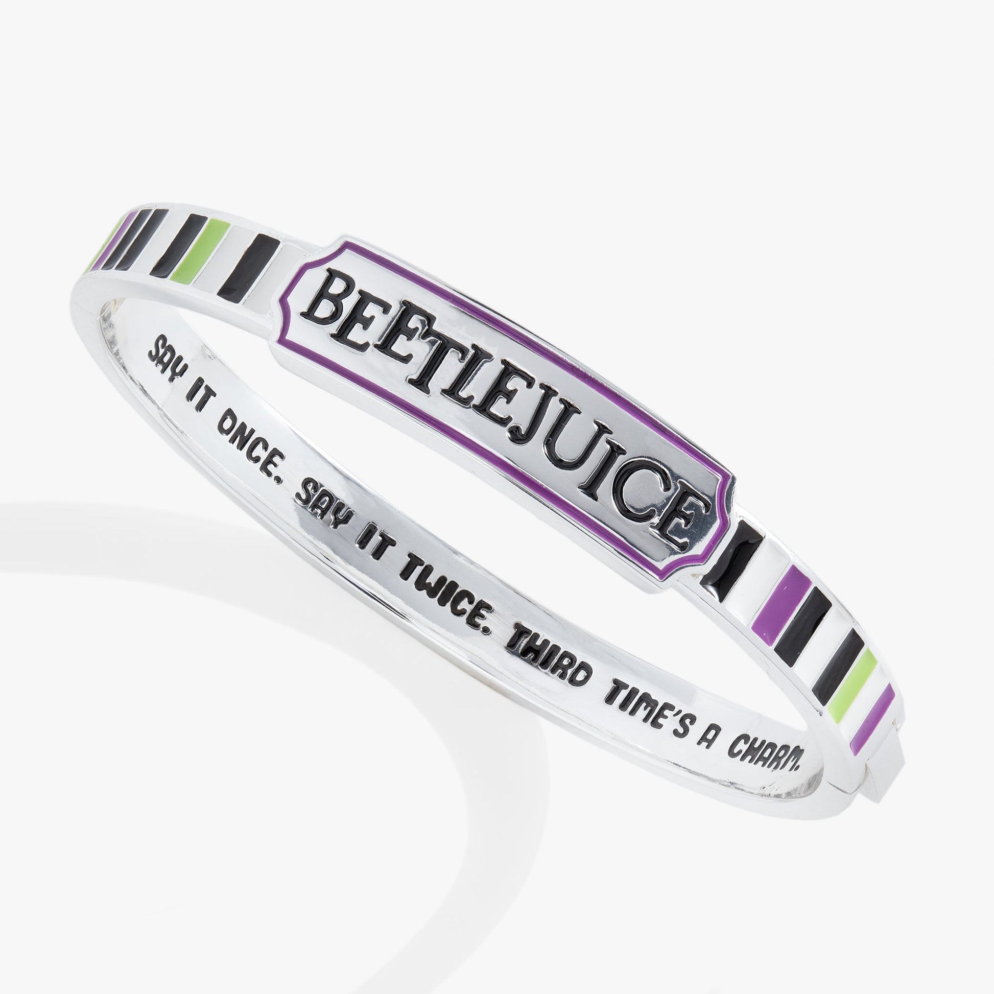 Beetlejuice® Hinge Bangle Silver