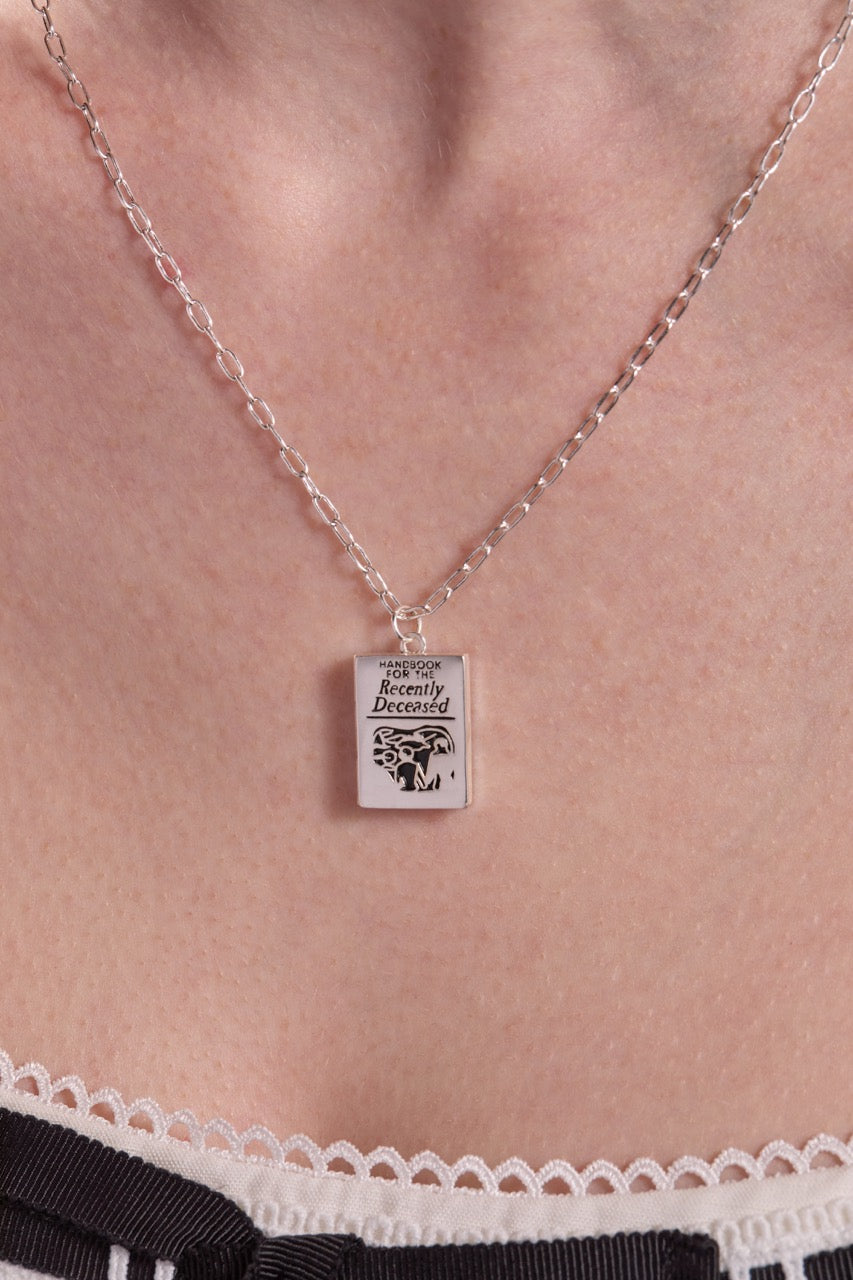 Beetlejuice® Pendant Necklace Silver