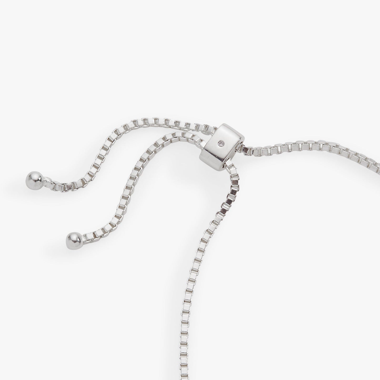 BEETLEJUICE™ Sandworm Beaded Bolo Bracelet Silver