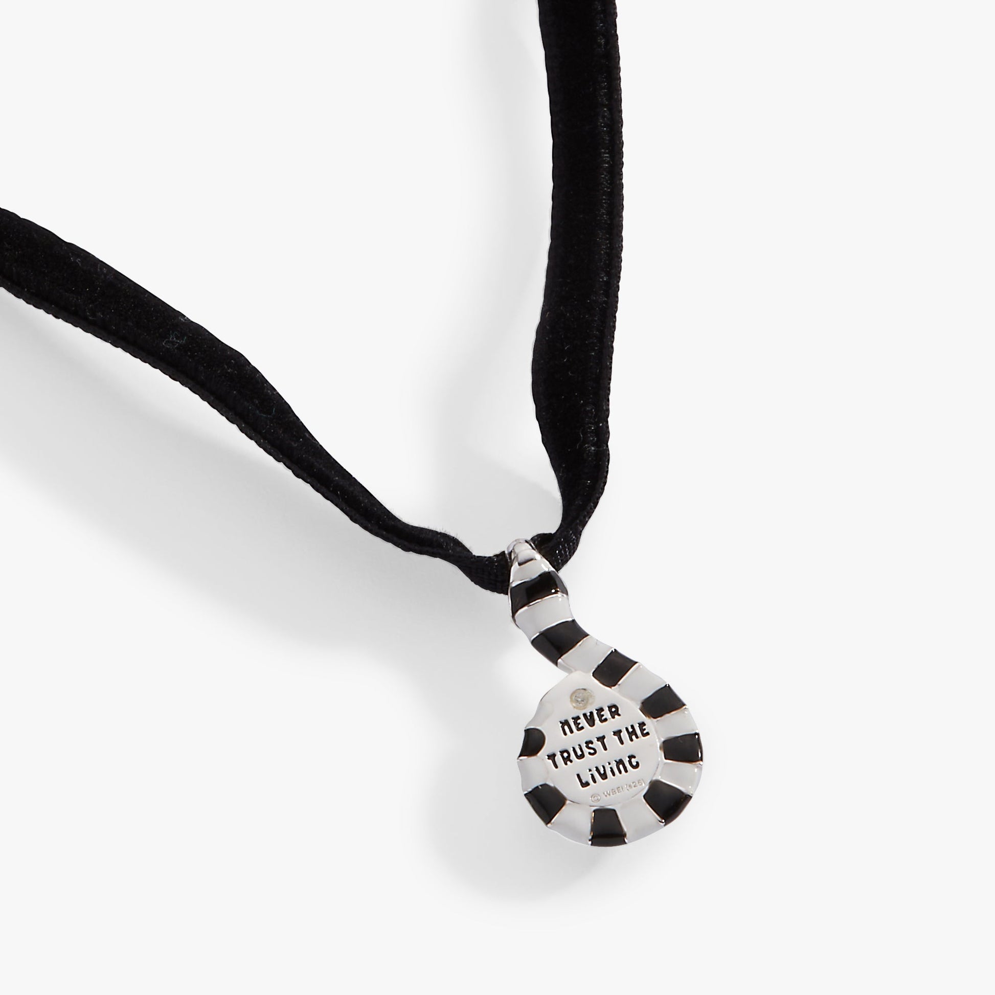 BEETLEJUICE™ Sandworm Ribbon Adjustable Pendant Silver