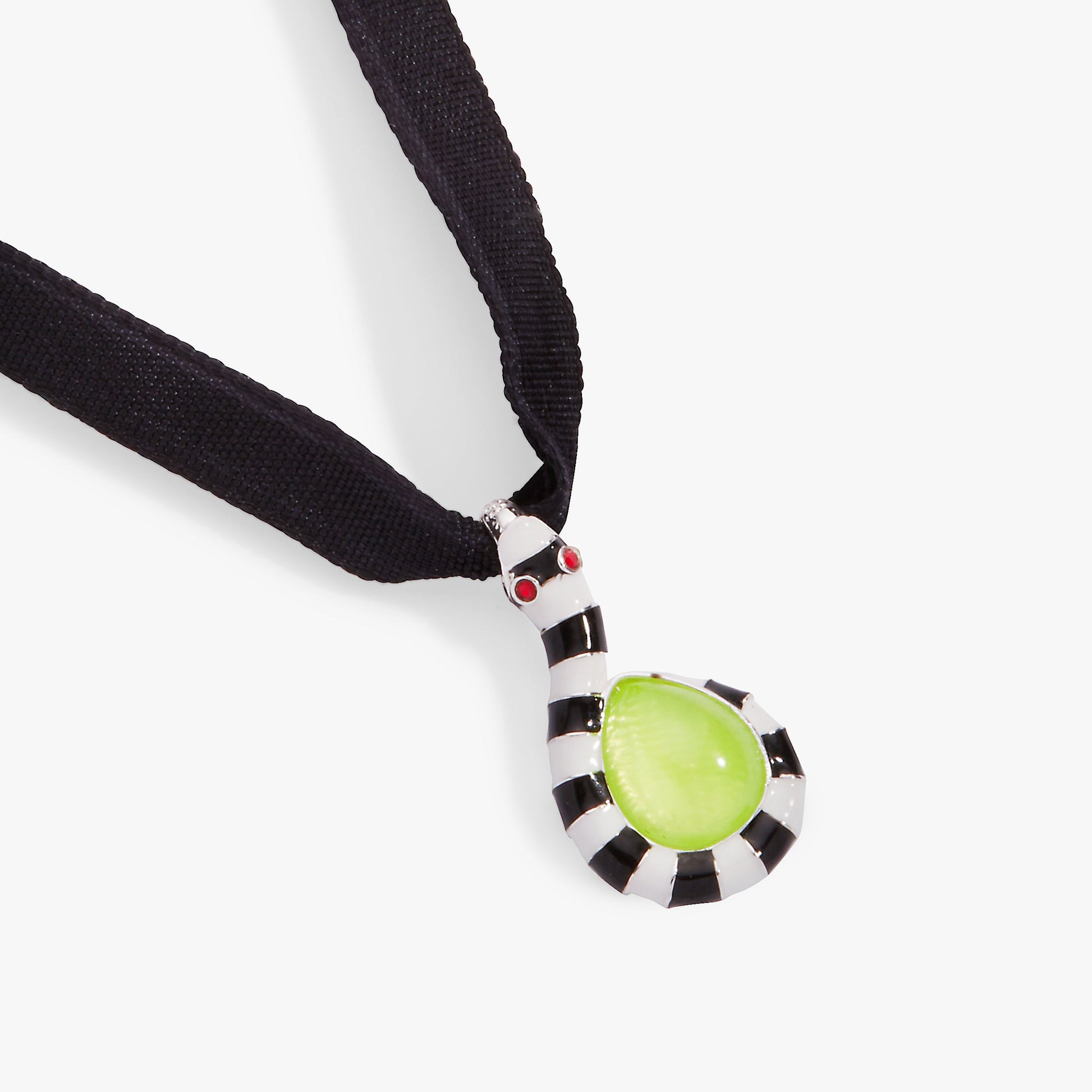 BEETLEJUICE™ Sandworm Ribbon Adjustable Pendant Silver