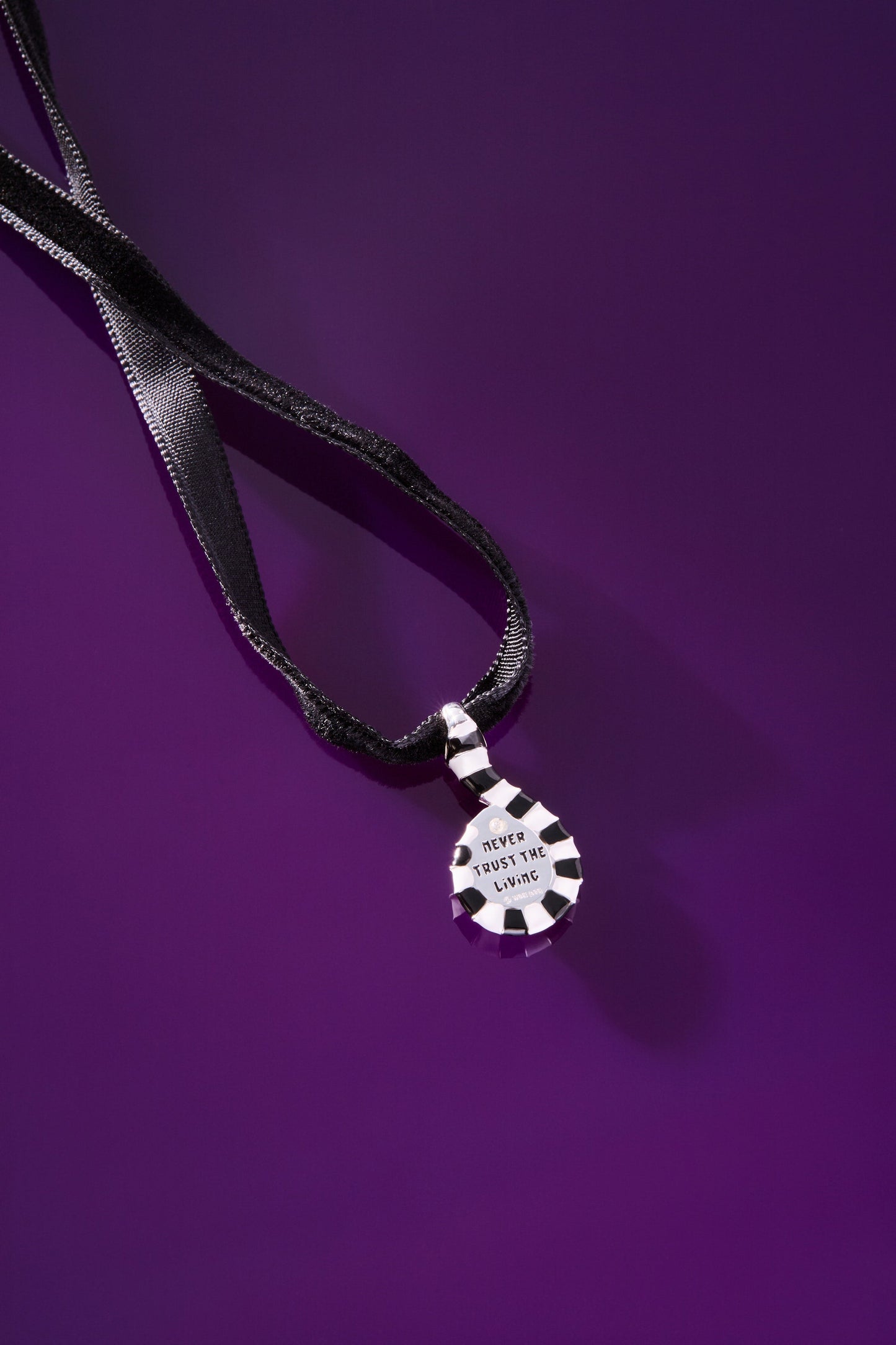 BEETLEJUICE™ Sandworm Ribbon Adjustable Pendant Silver