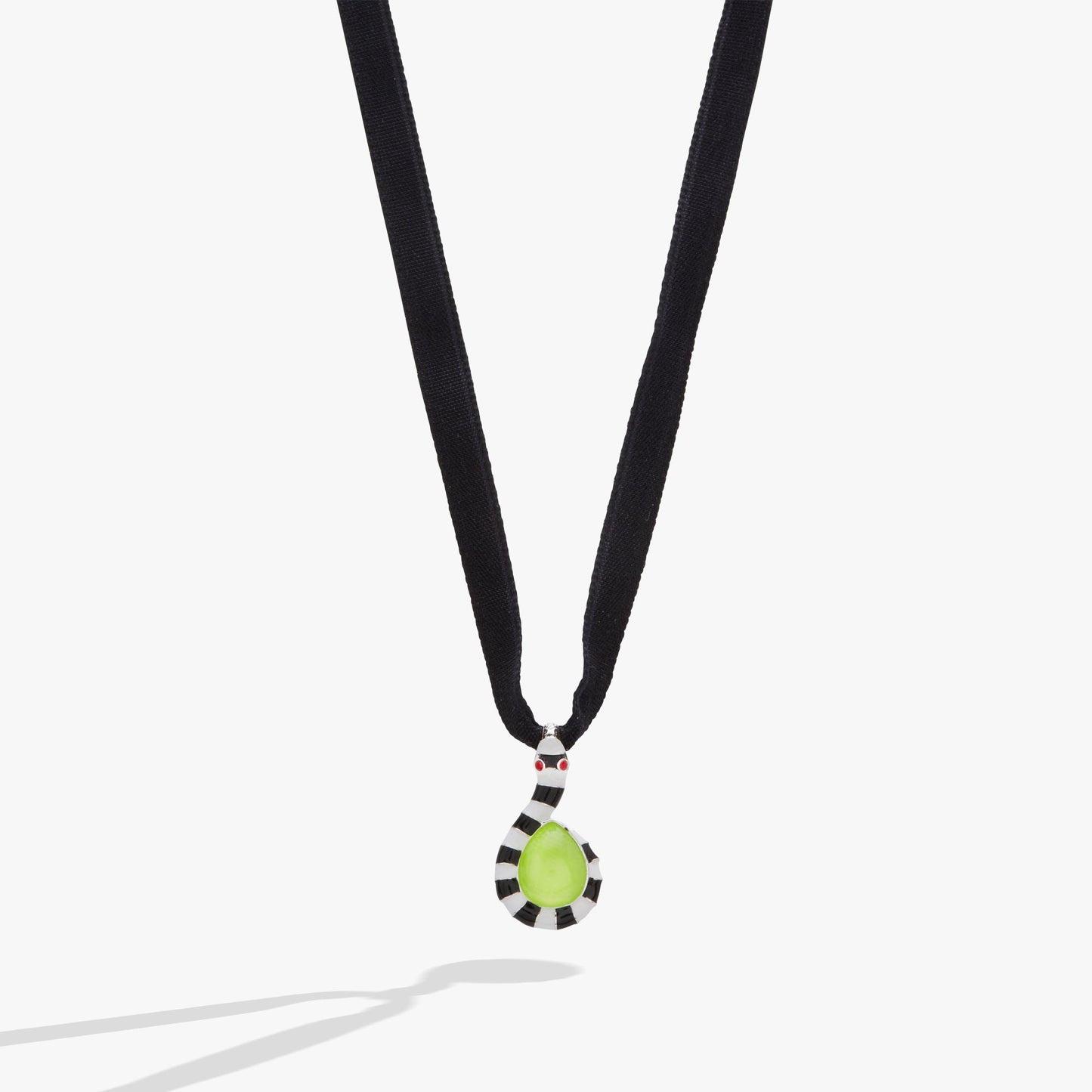 BEETLEJUICE™ Sandworm Ribbon Adjustable Pendant Silver