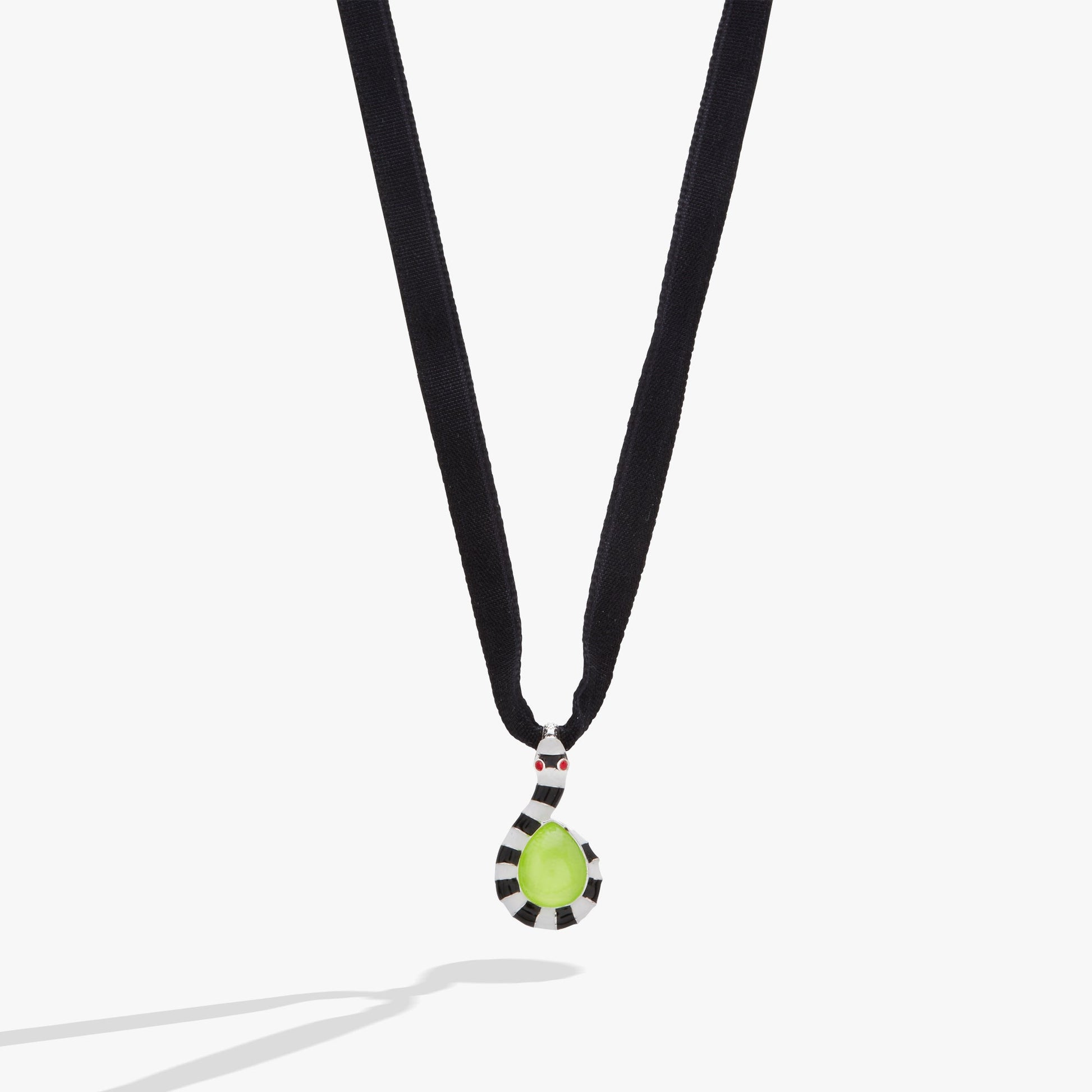 BEETLEJUICE™ Sandworm Ribbon Adjustable Pendant Silver