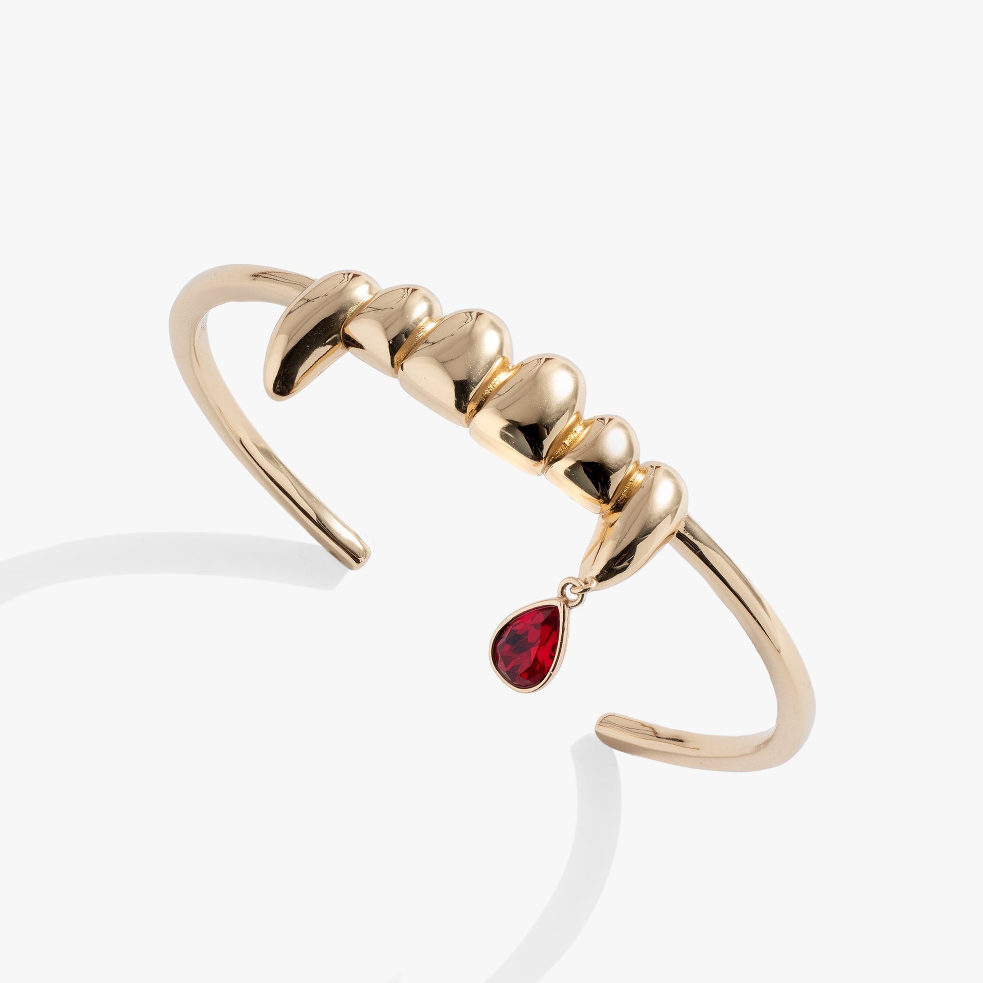 Vampire Teeth Cuff Gold