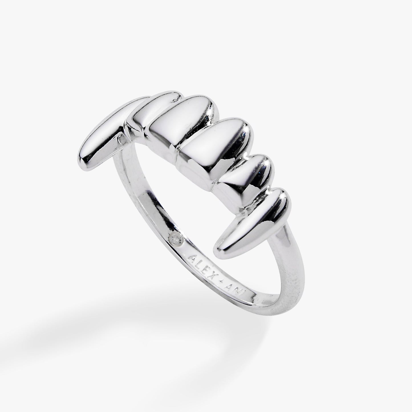 Vampire Teeth Ring Gold