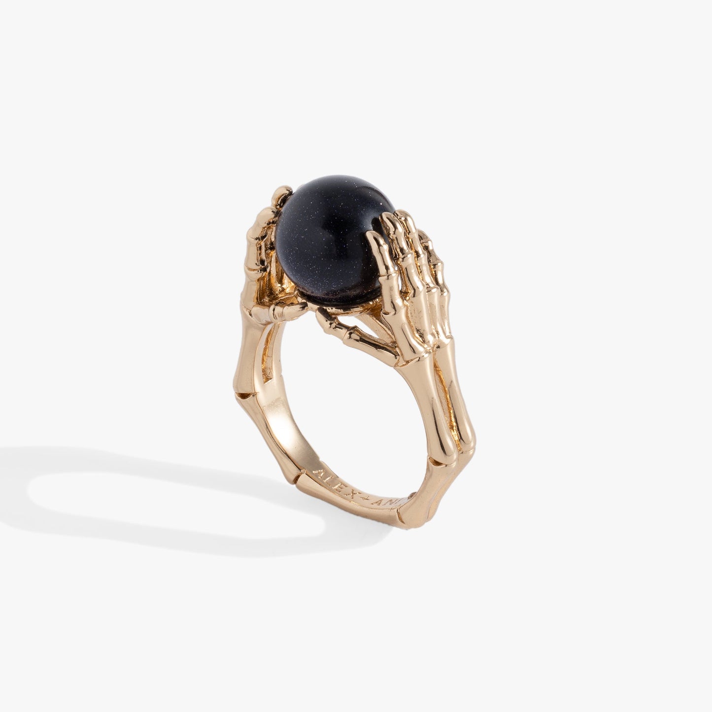 Crystal Ball Ring Gold