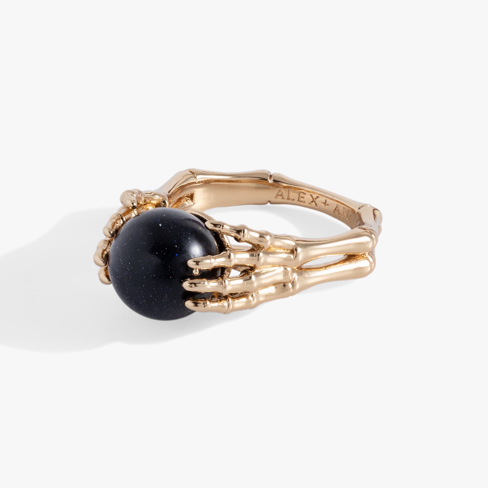 Crystal Ball Ring Gold