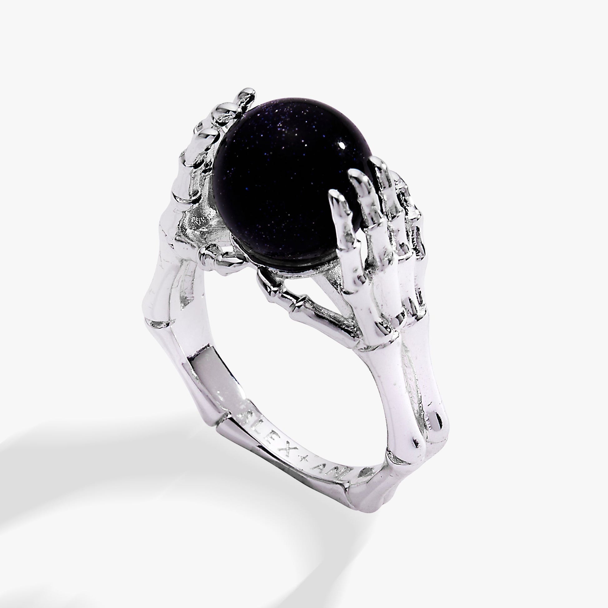 Crystal Ball Ring Gold
