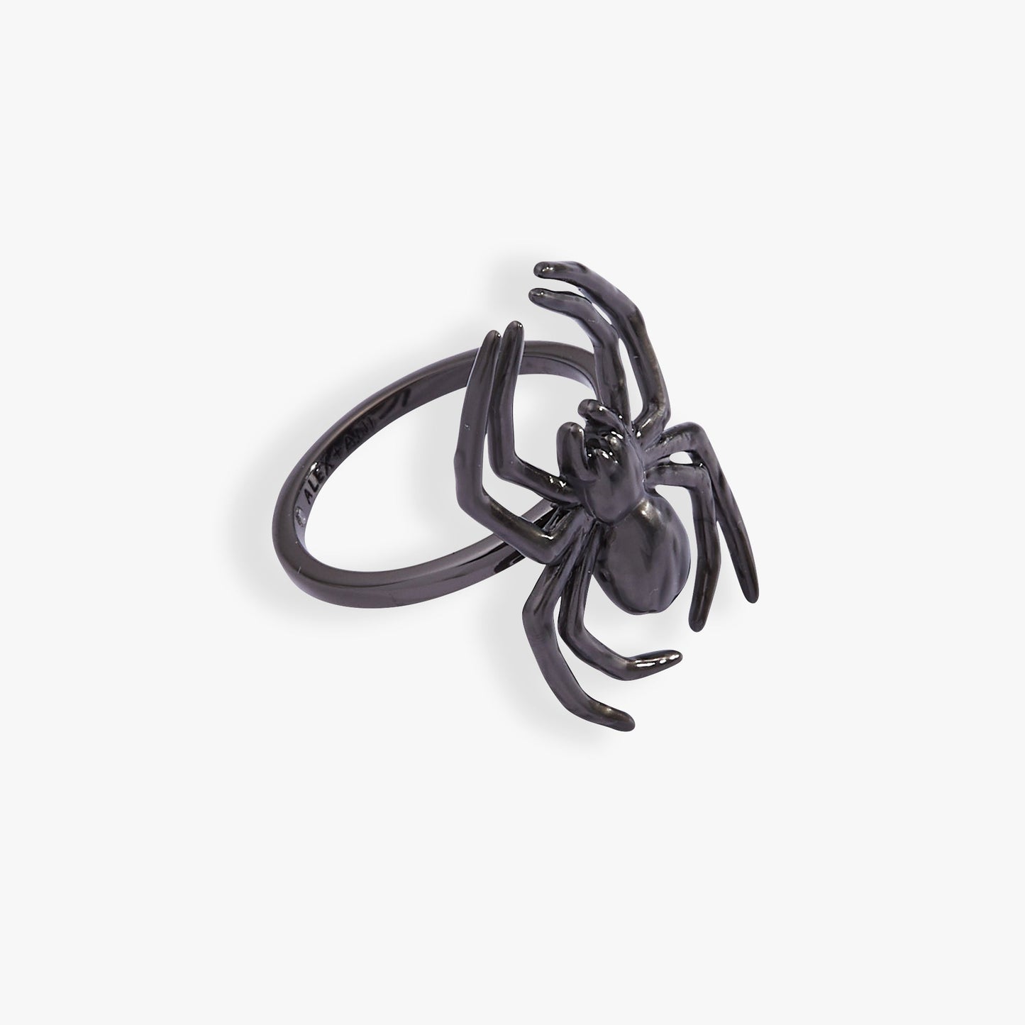 Glow in the Dark Spider Ring Silver