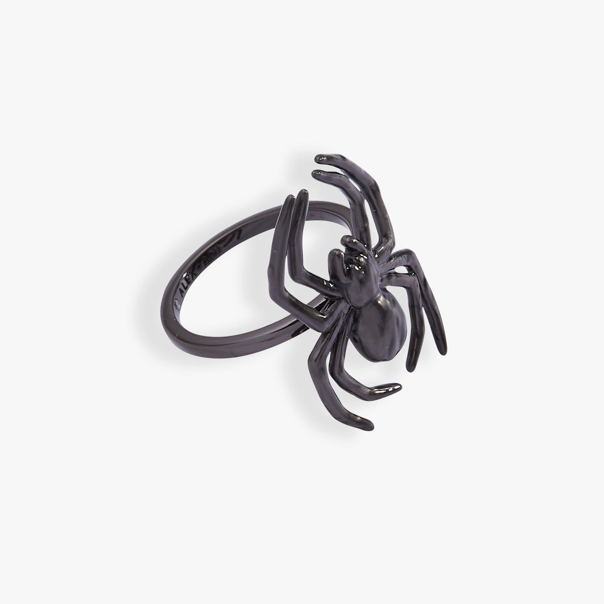 Glow in the Dark Spider Ring Silver