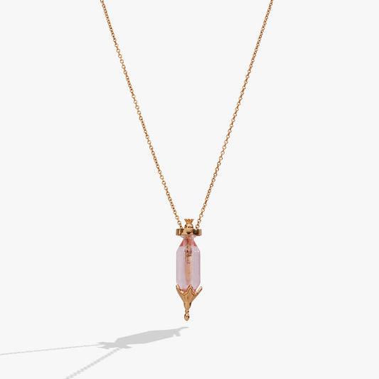 You Are Loved' Potion Bottle Slider Necklace
    
    
    
       Gold