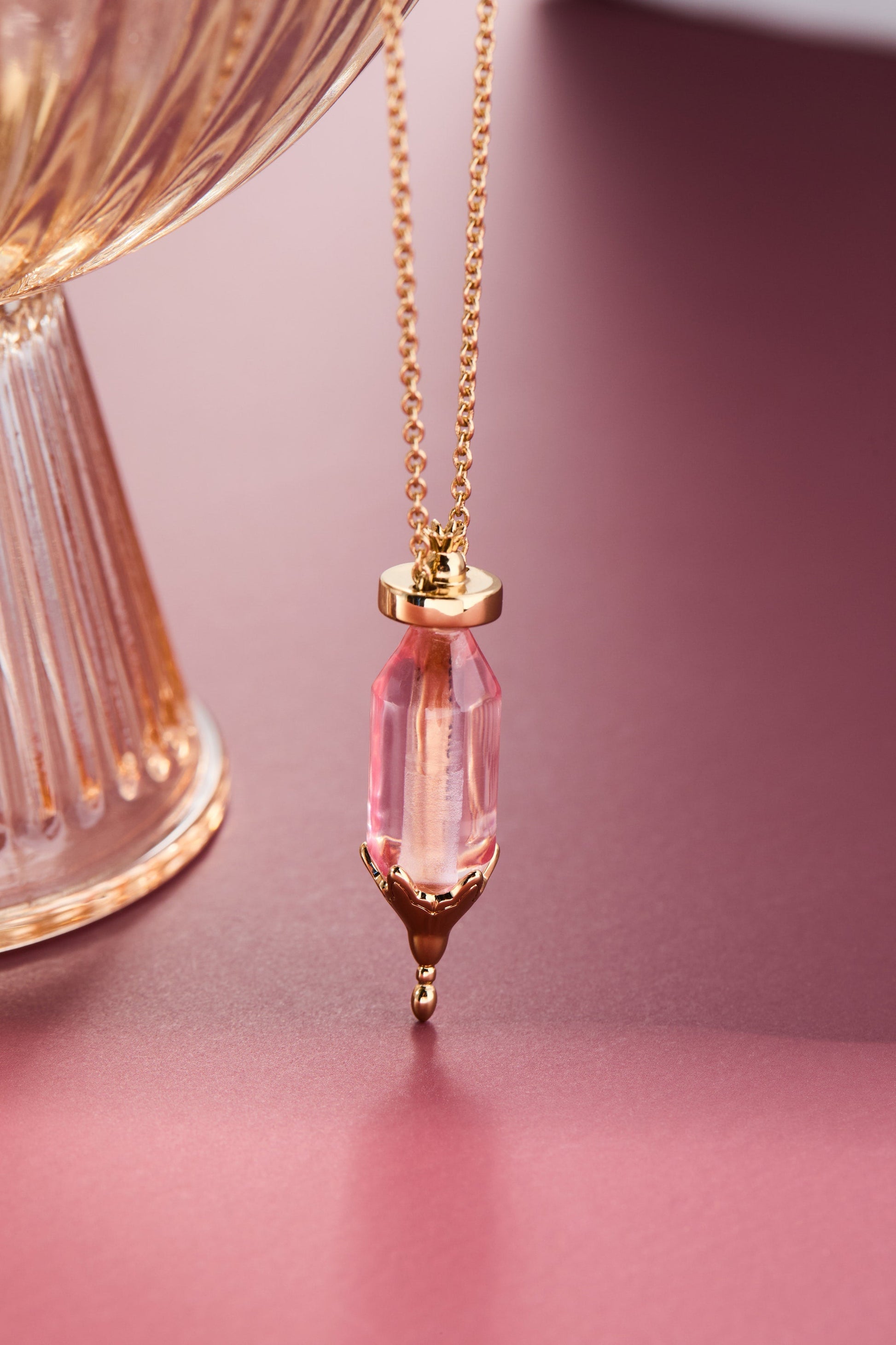 You Are Loved' Potion Bottle Slider Necklace
    
    
    
       Gold