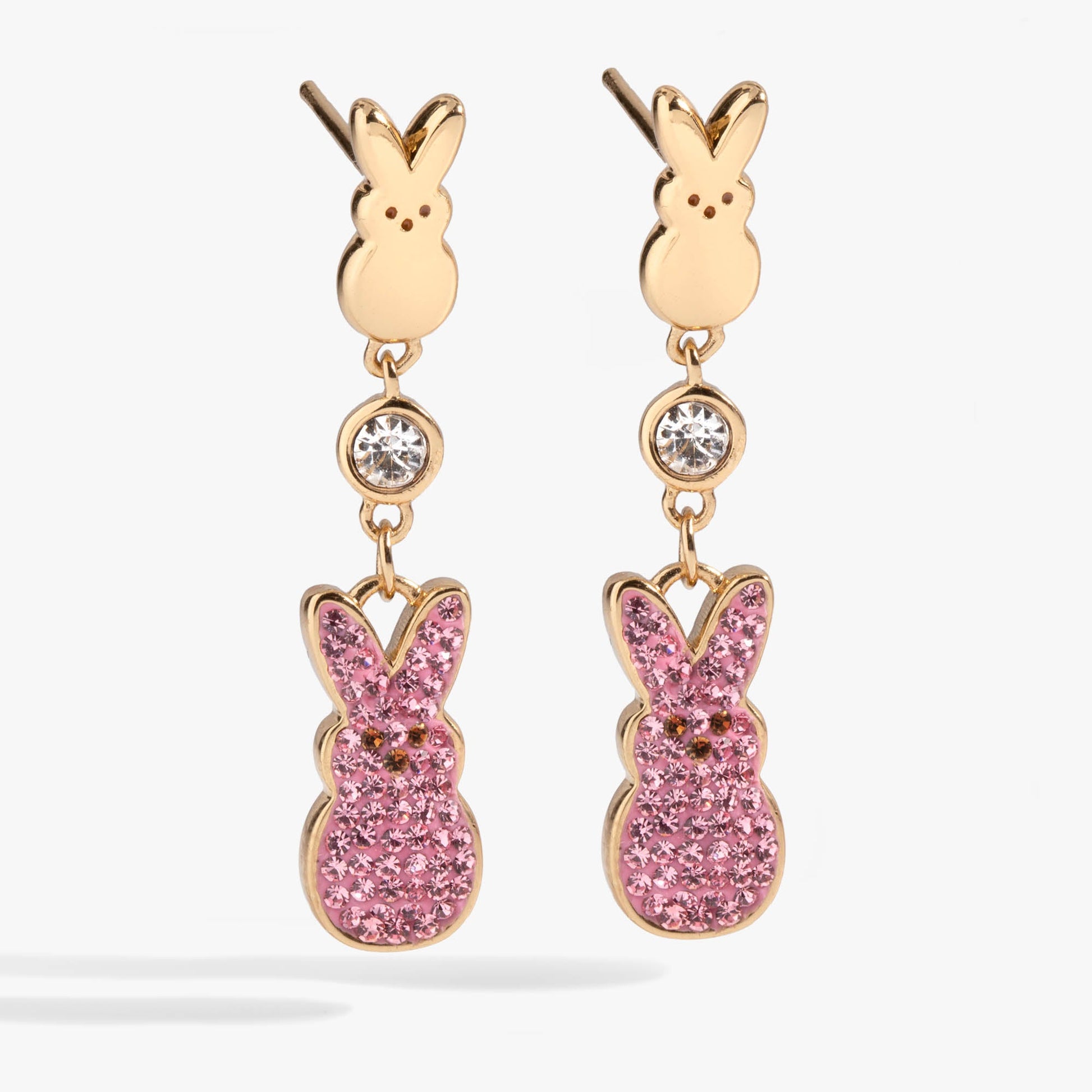 PEEPS® Statement Earrings Gold