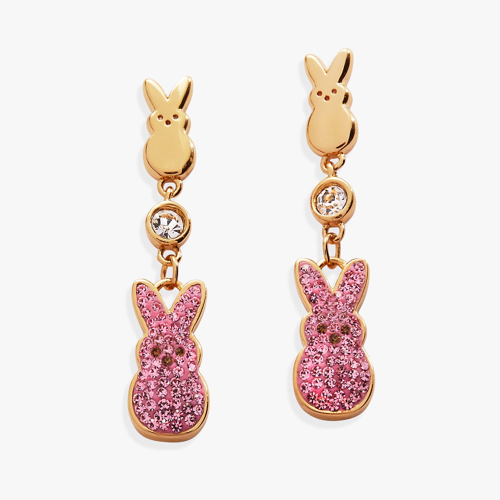 PEEPS® Statement Earrings Gold