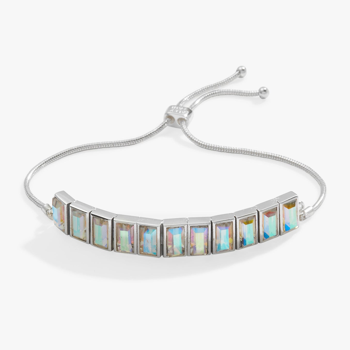 Baguette Crystal Tennis Bracelet Chocolate