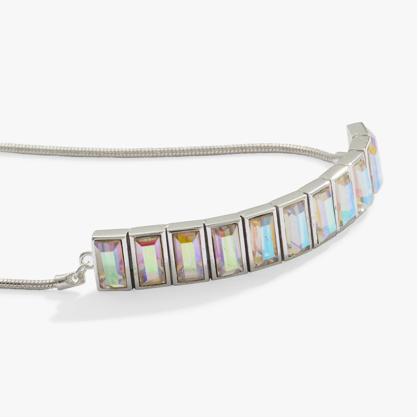 Baguette Crystal Tennis Bracelet Chocolate