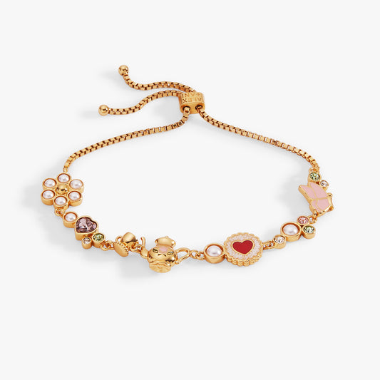 Tea Party Bolo Bracelet Gold