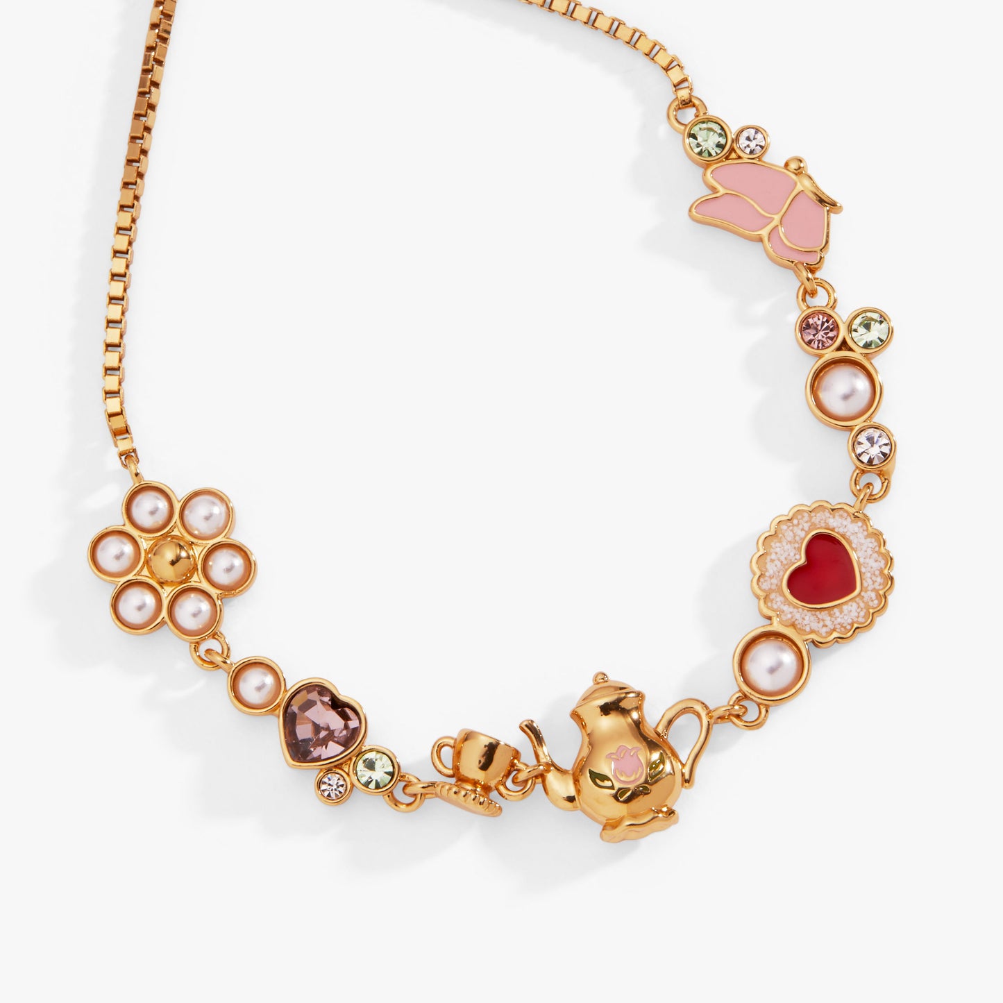 Tea Party Bolo Bracelet Gold