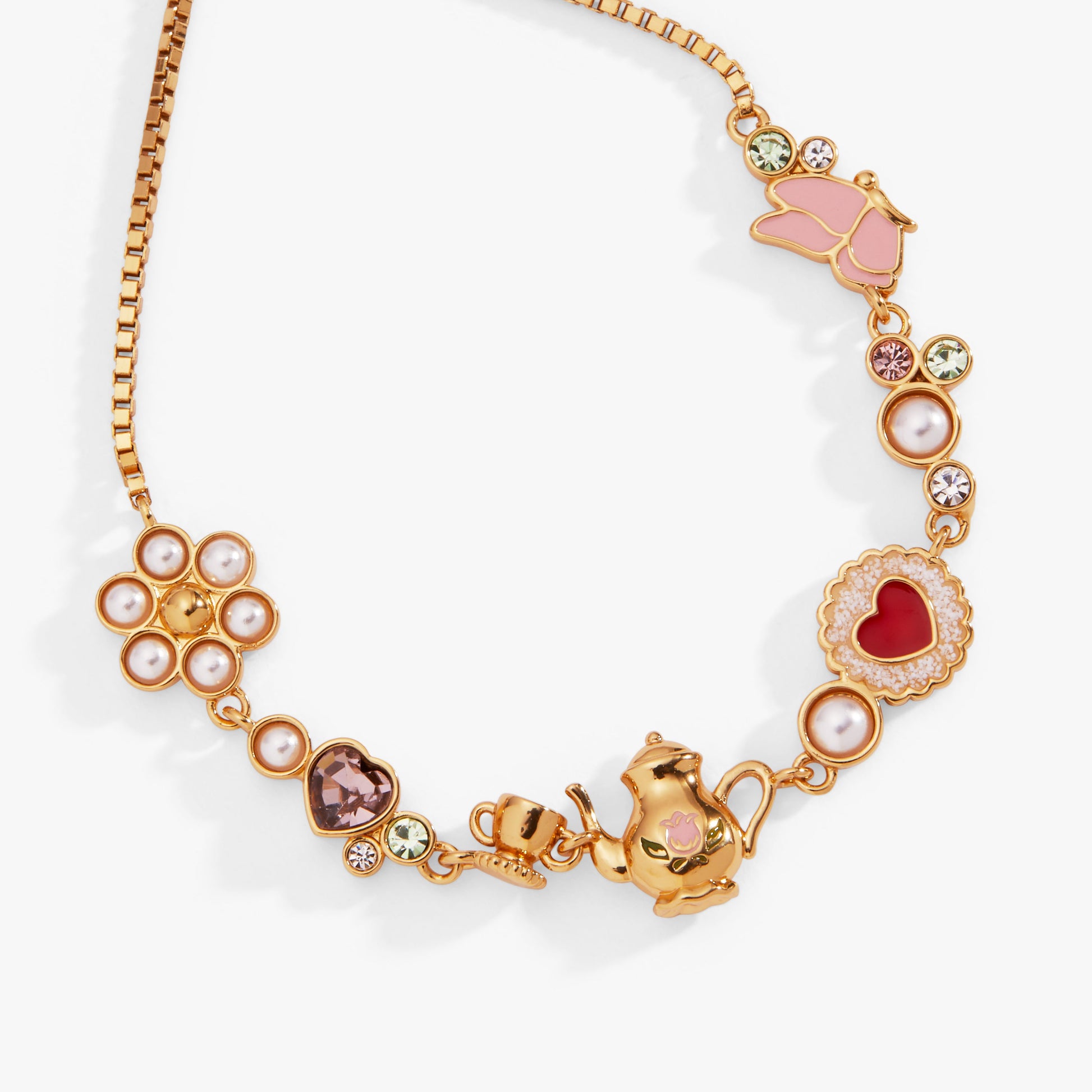 Tea Party Bolo Bracelet Gold