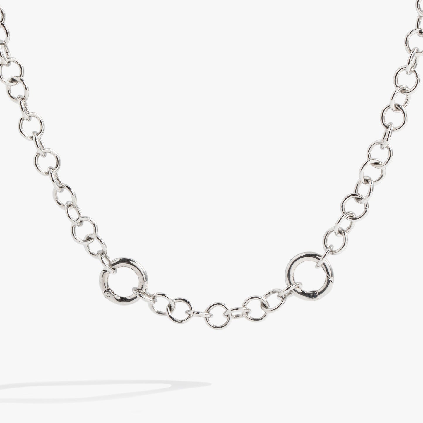 Y Necklace Interchangeable Base Stainless Steel Silver