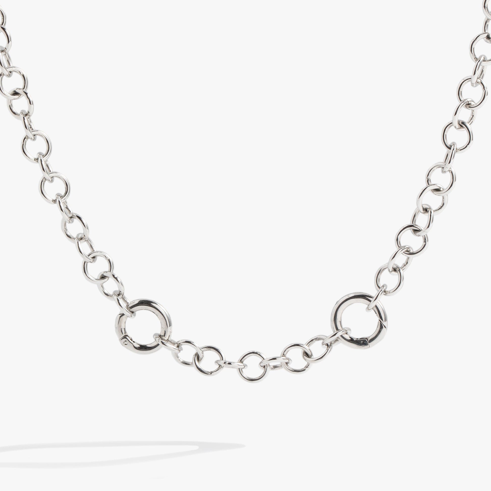 Y Necklace Interchangeable Base Stainless Steel Silver