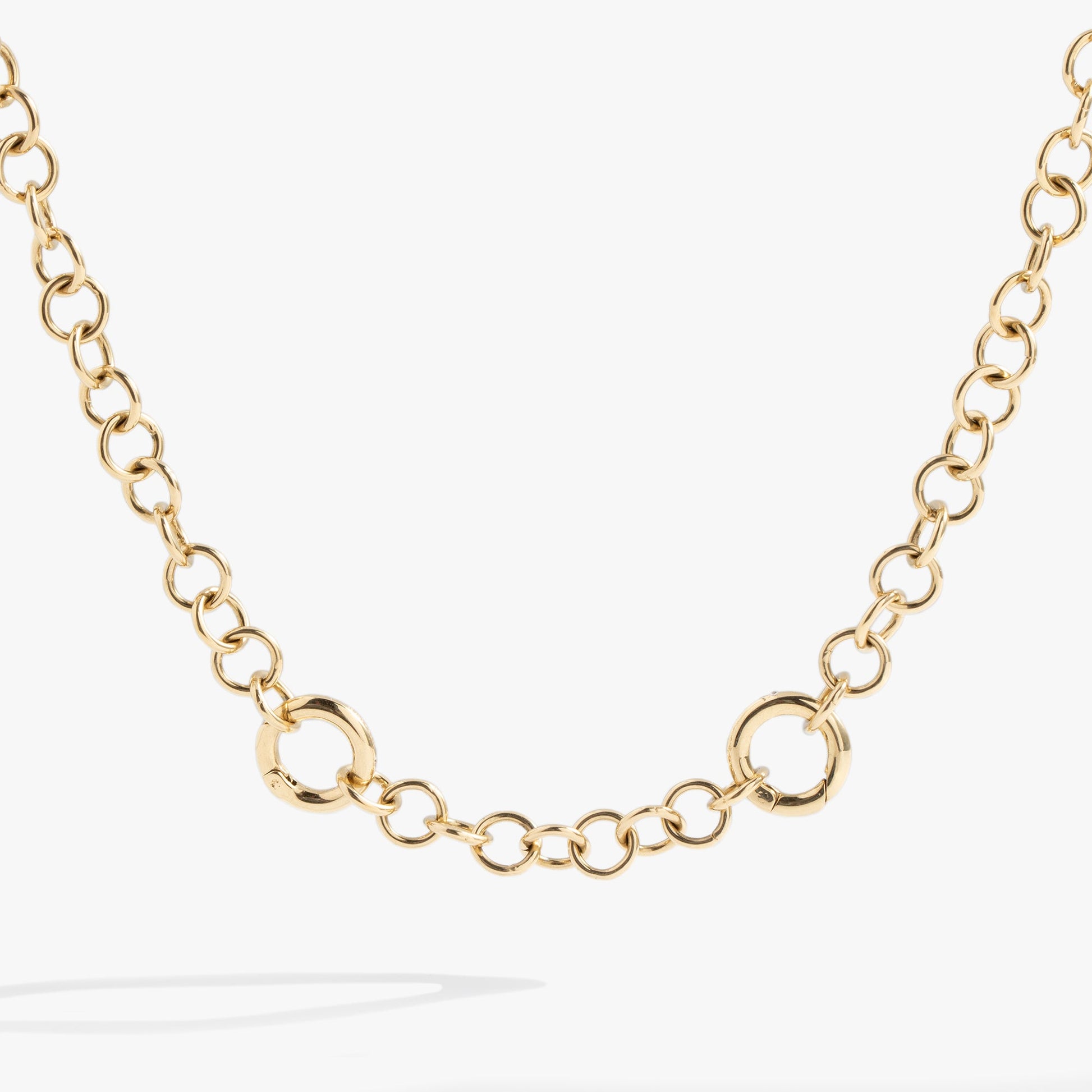 Y Necklace Interchangeable Base Stainless Steel Silver