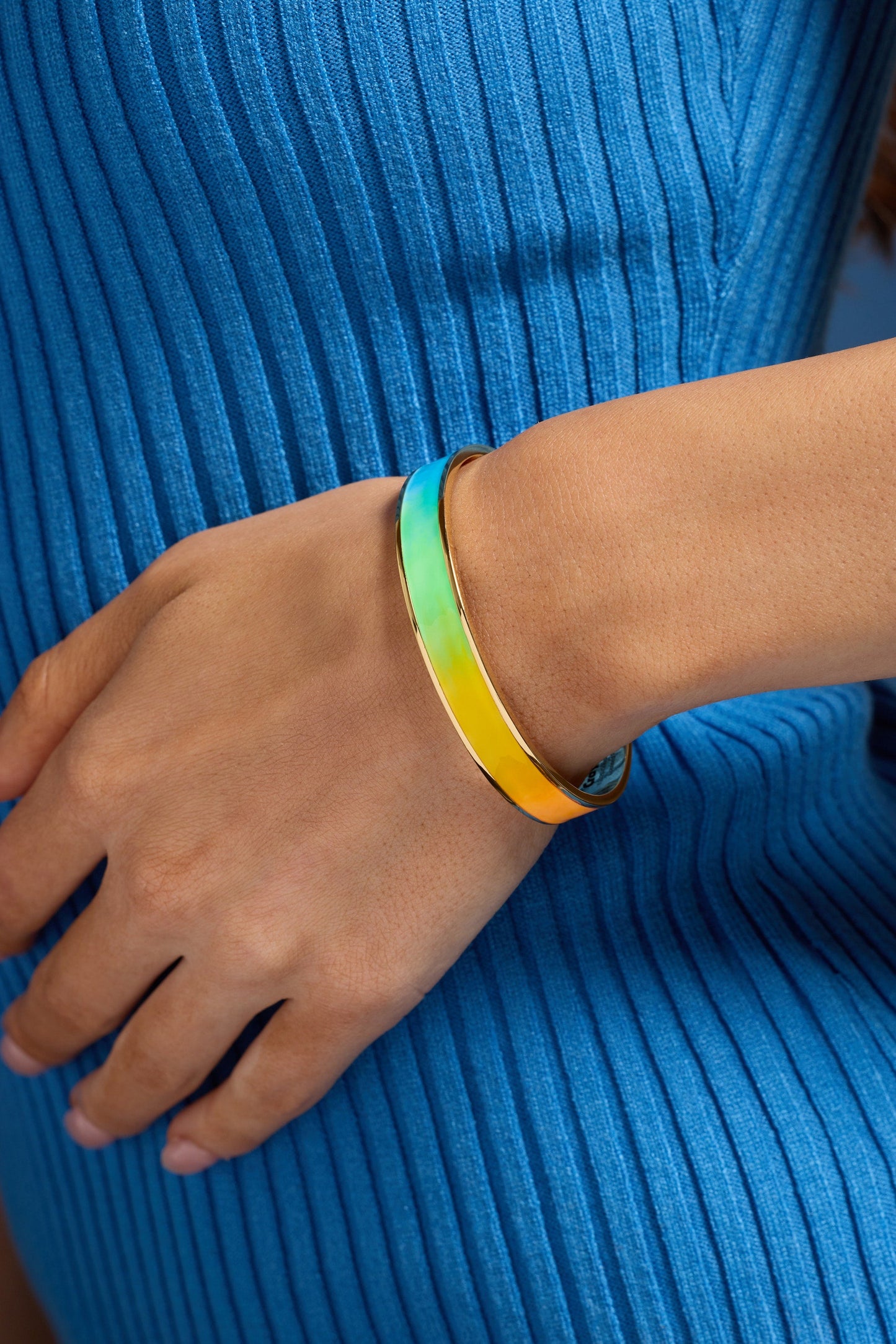 Crayola Rainbow Gradient Cuff Gold