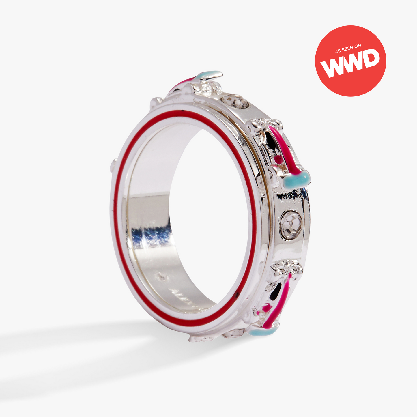 Hot Wheels™ Fidget Ring Silver