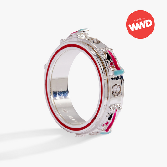 Hot Wheels™ Fidget Ring Silver