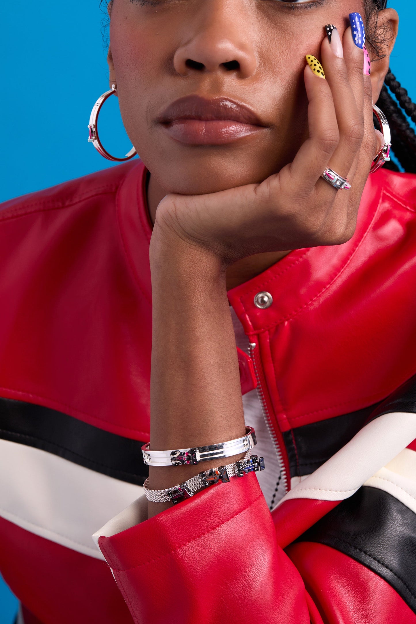 Hot Wheels™ Mesh Bracelet Silver