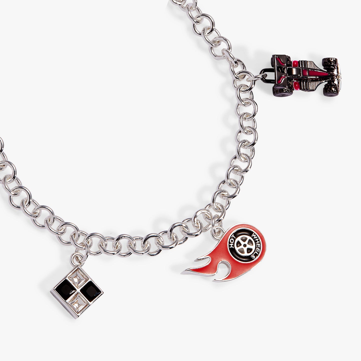 Hot Wheels™ Toggle Charm Bracelet Silver