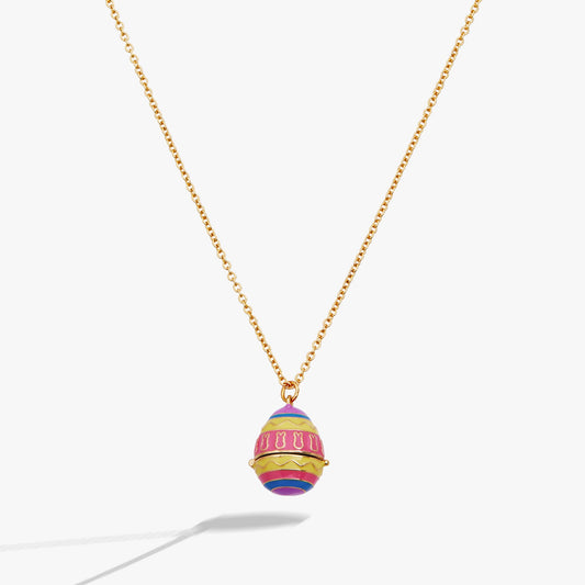 PEEPS® Easter Egg Pendant Necklace Gold