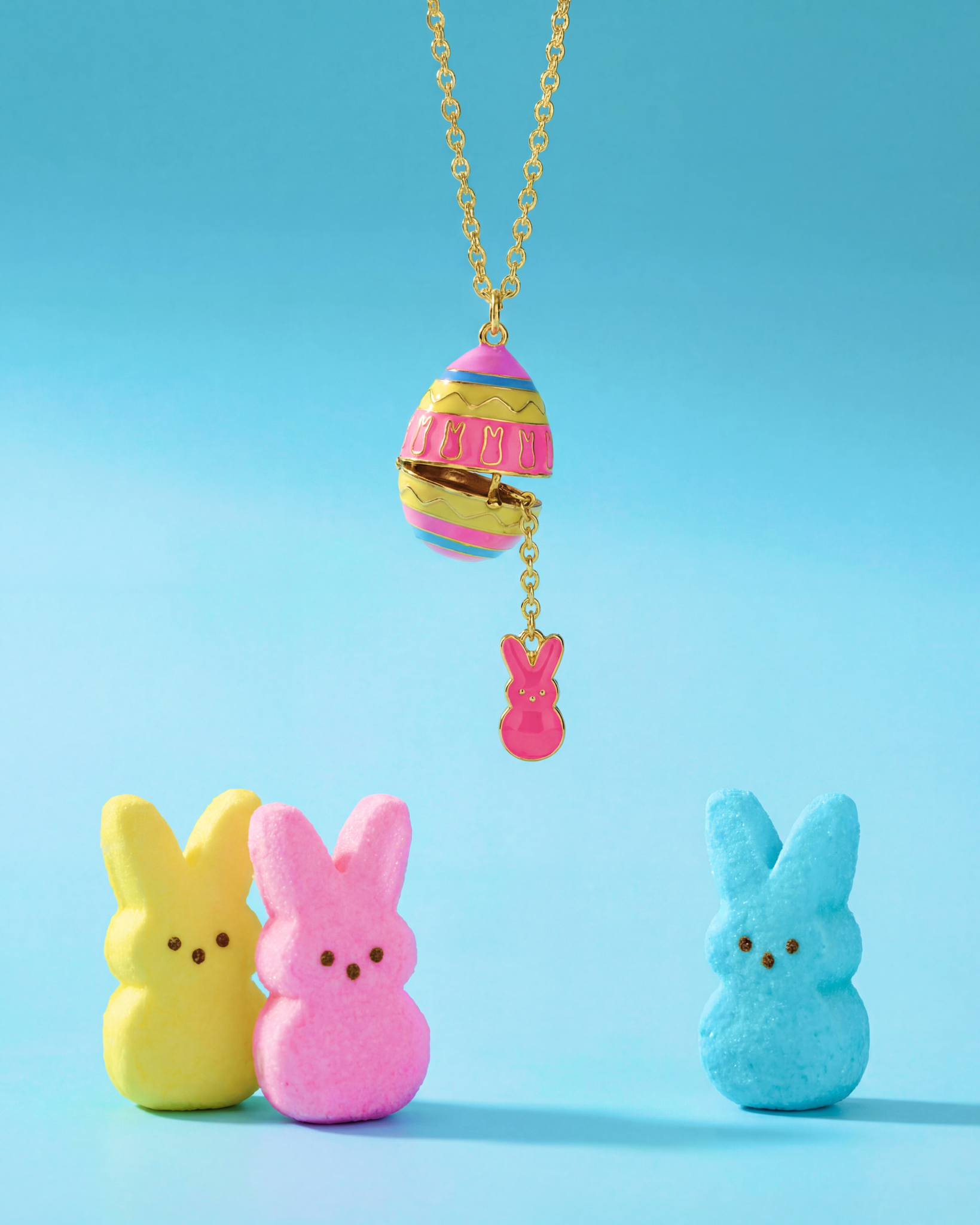 PEEPS® Easter Egg Pendant Necklace Gold