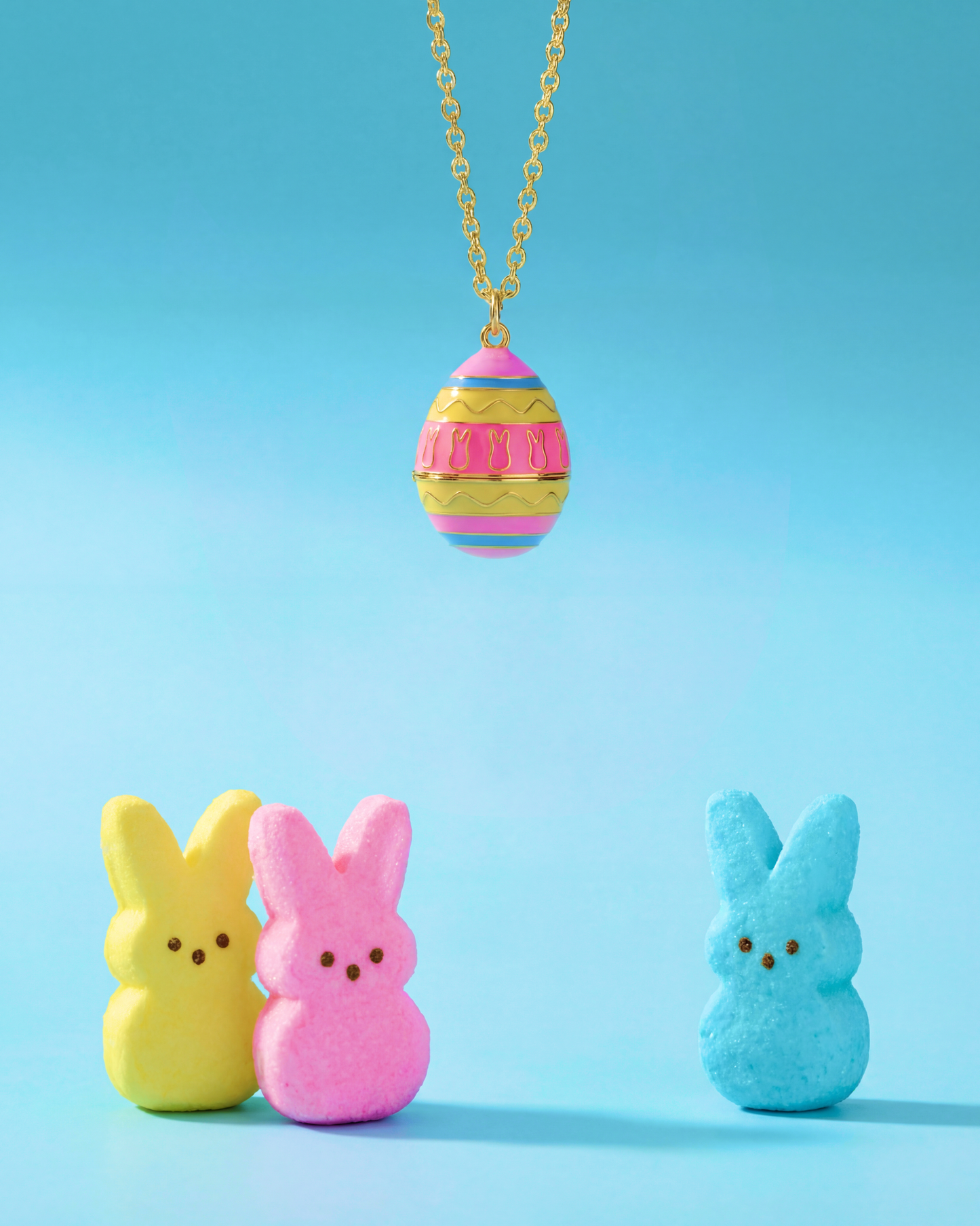 PEEPS® Easter Egg Pendant Necklace Gold