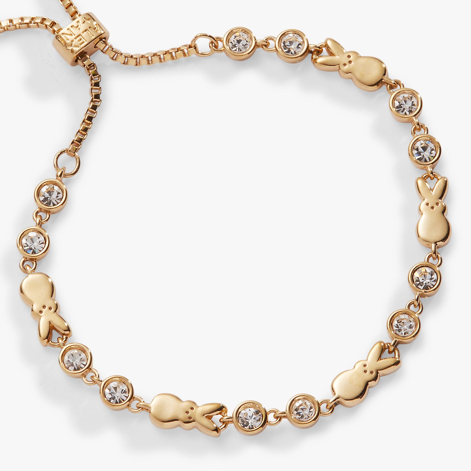 PEEPS® Bunny Bolo Bracelet Gold