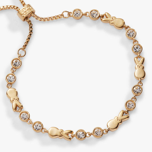 PEEPS® Bunny Bolo Bracelet Gold