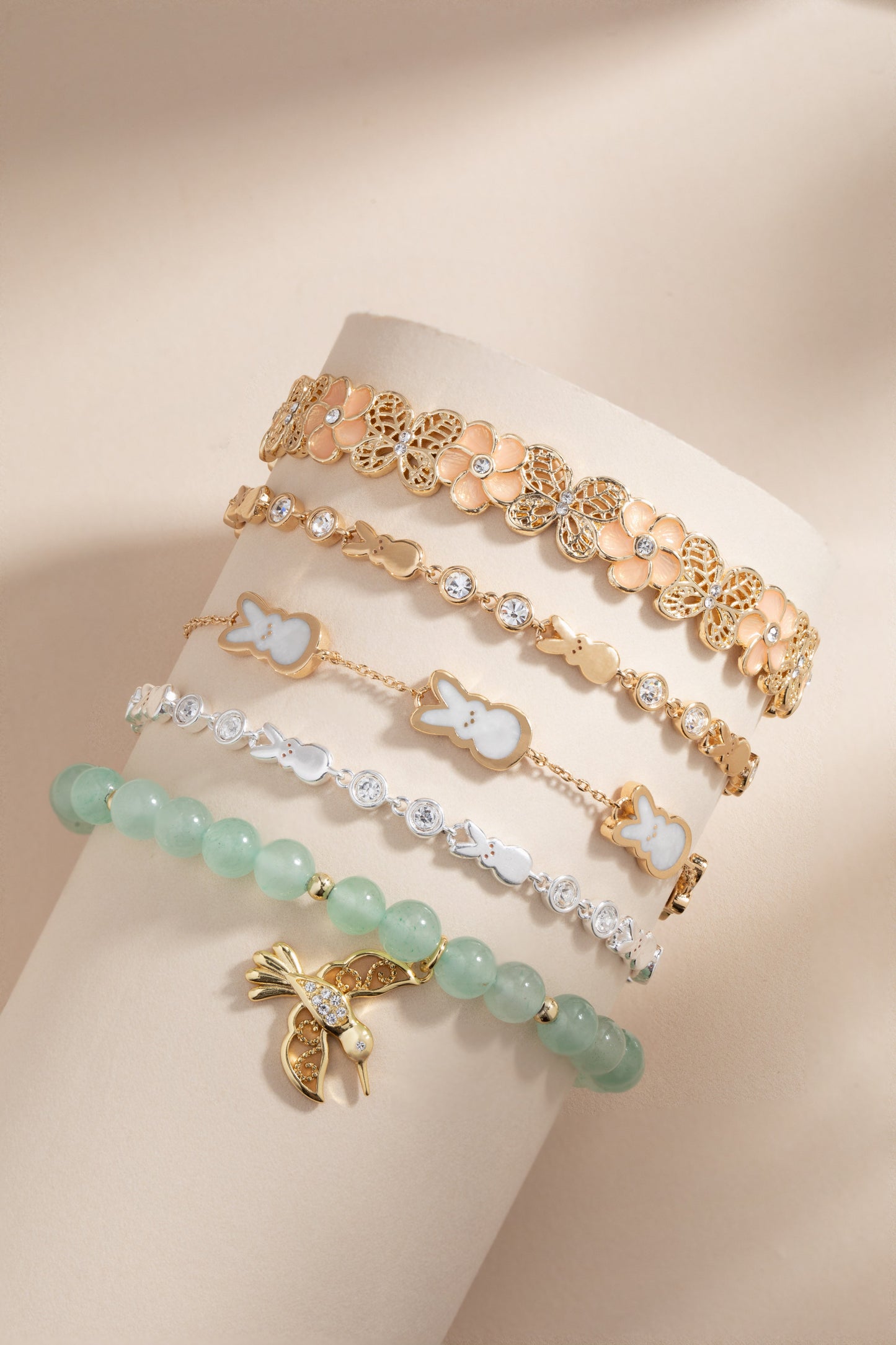 PEEPS® Bunny Bolo Bracelet Gold