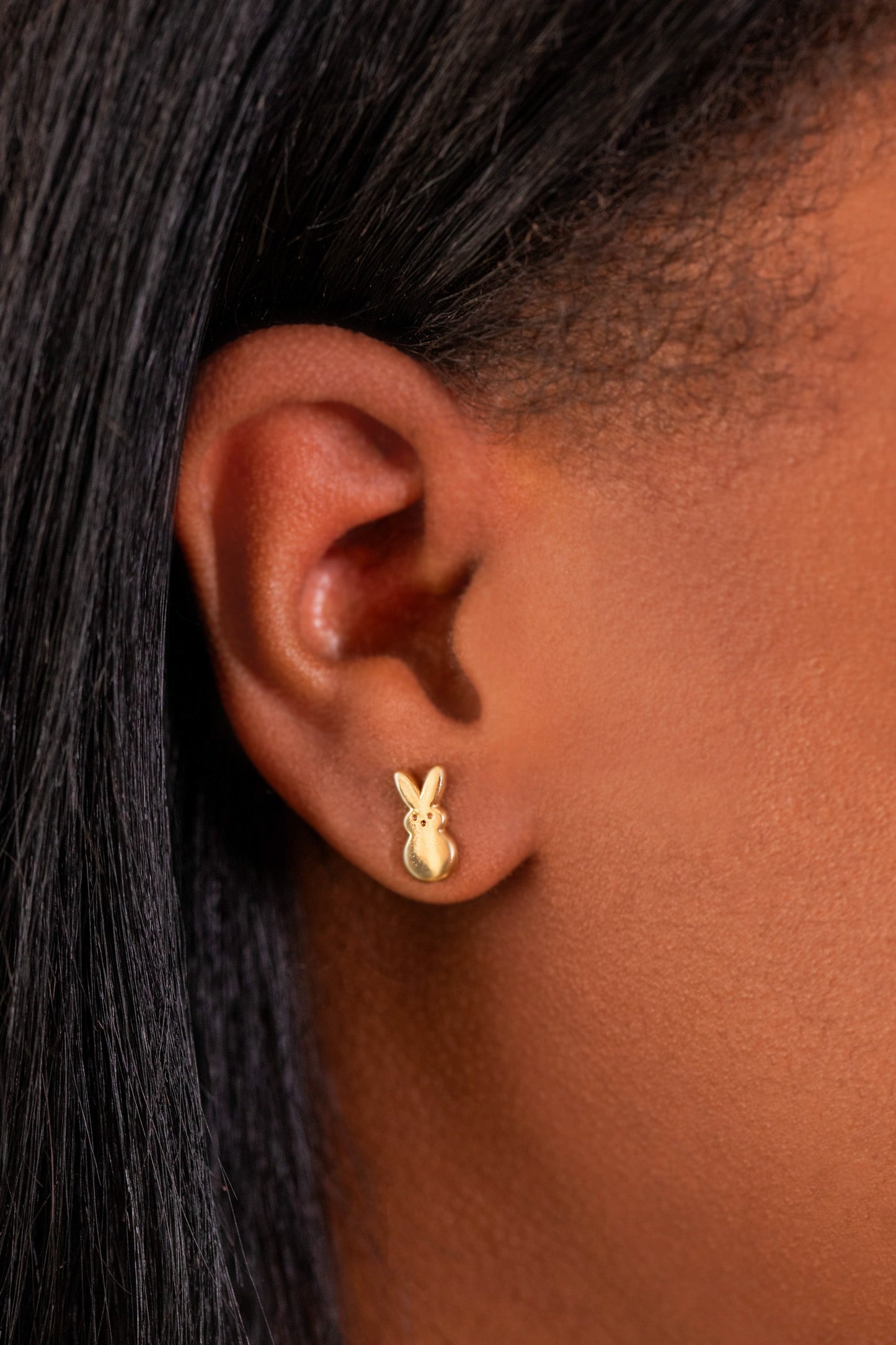 PEEPS® Bunny and Chick Stud Earrings Gold