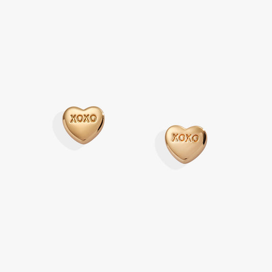 Sweethearts Tough Questions-stud XOXO Gold