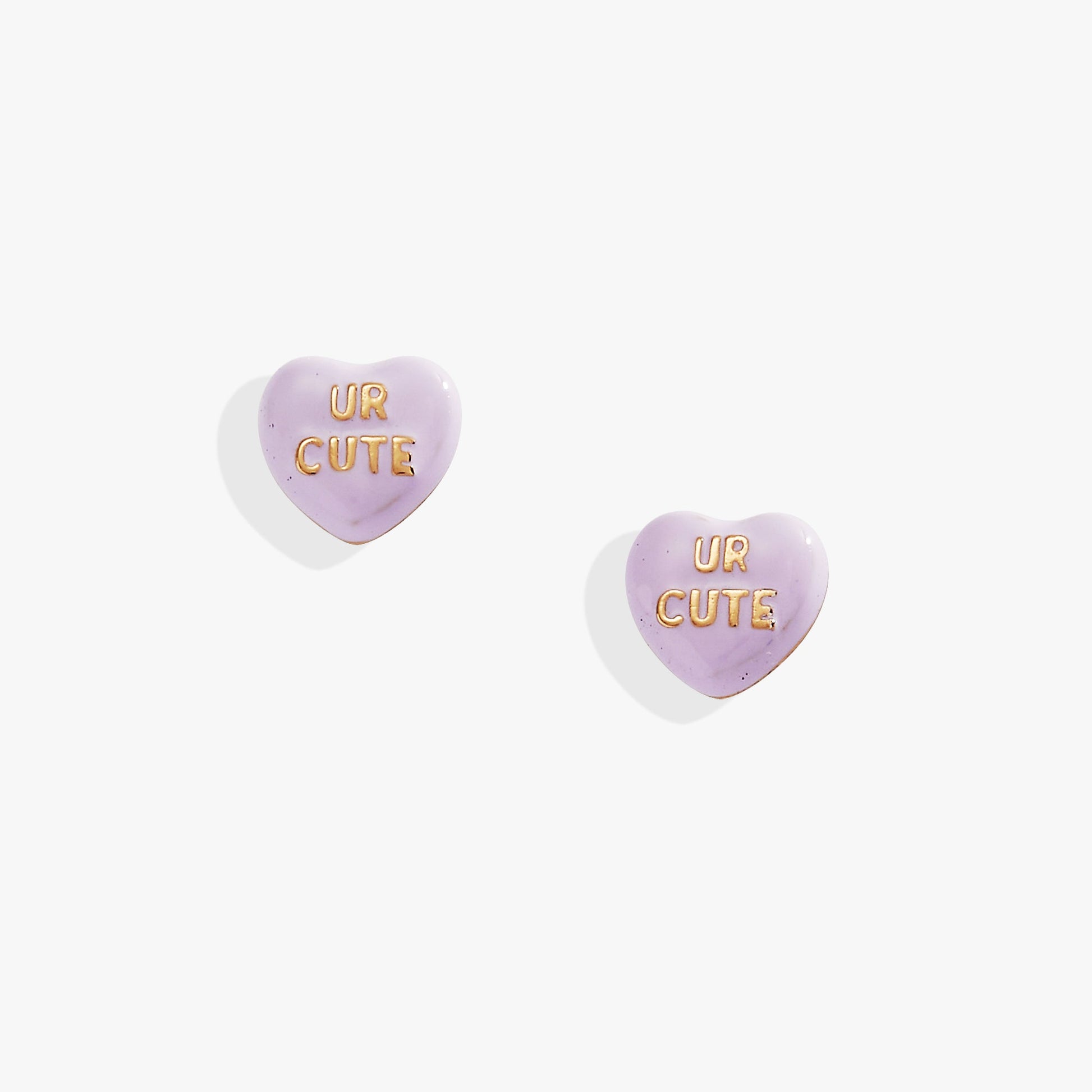 Sweet Hearts Tough Questions-stud UR cute Gold