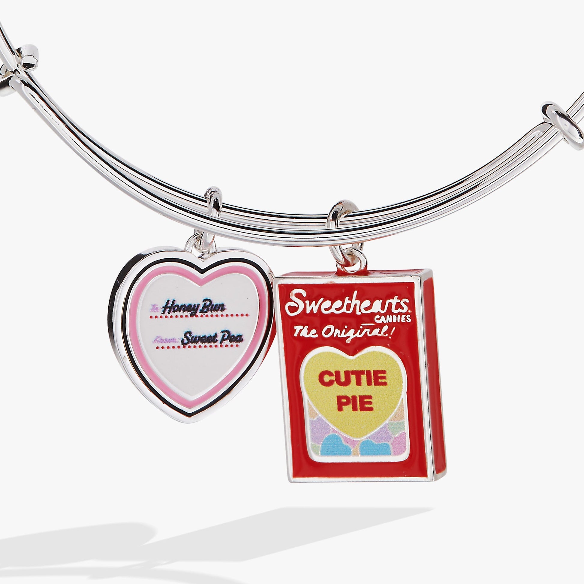 Sweethearts® Box and Tag Duo Charm Bangle Silver