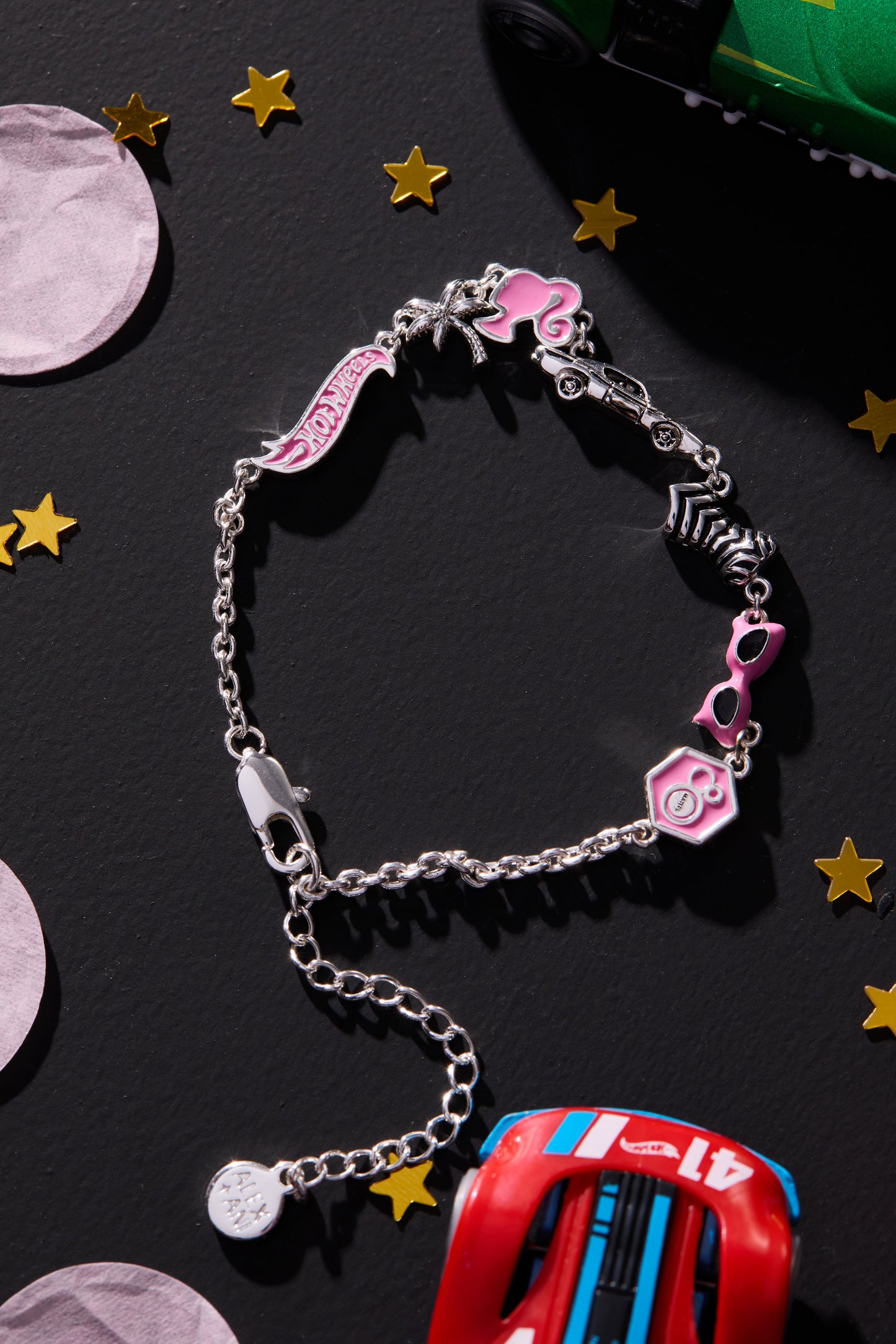Mattel® 80th Barbie™ x Hot Wheels® Bracelet Silver
