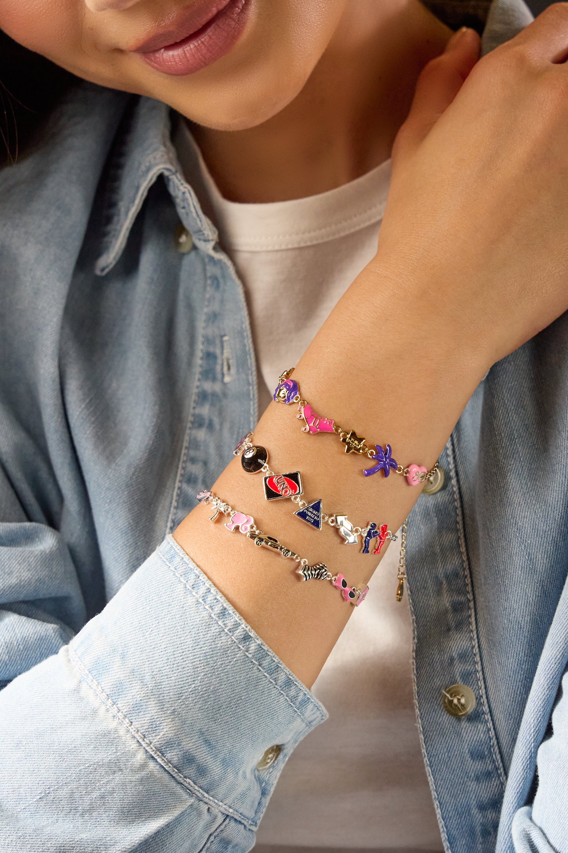 Mattel® 80th Barbie™ x Hot Wheels® Bracelet Silver