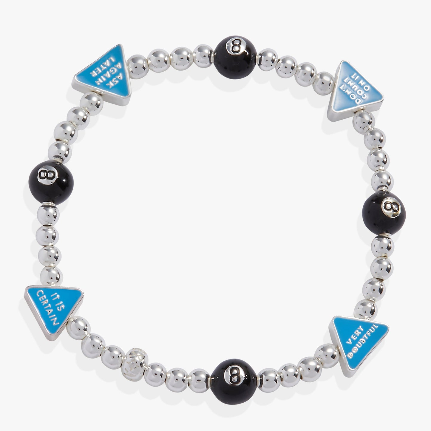 Magic 8 Ball™ Stretch Bracelet Silver
