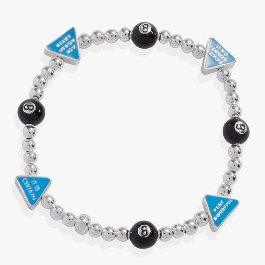 Magic 8 Ball™ Stretch Bracelet Silver